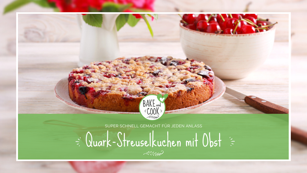 Quark-Streuselkuchen mit Obst