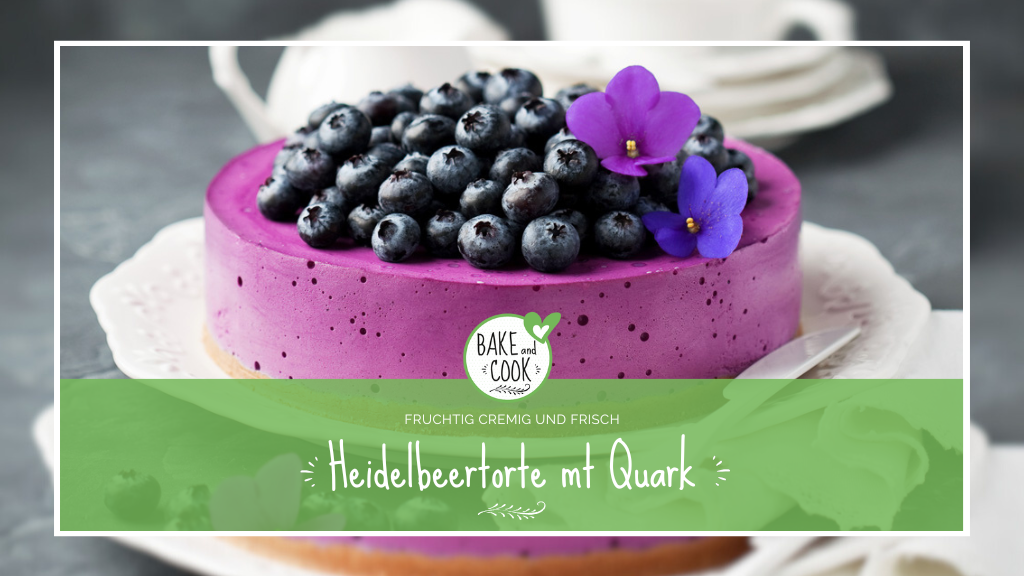 Heidelbeertorte mit Quark